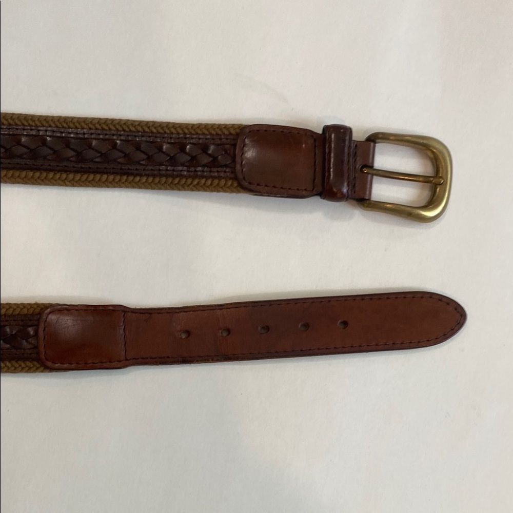 FINALE Brown Braid Leather Belt Made in Italy - Picture 11 of 14